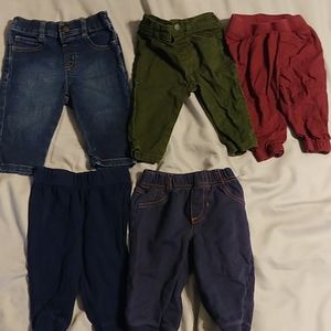 Bundle baby boy pants 3-6